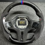 BMW Steering Wheel for G series Models, Carbon Fibre with Flat Bottom, Alcantara Side Grip
